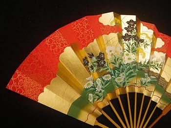 本金製 金地に波に松 能楽仕舞扇 32㎝十松屋福井[0429-01] 本金製 金地に波に松 能楽仕舞扇 32㎝十松屋福井[0429-01]